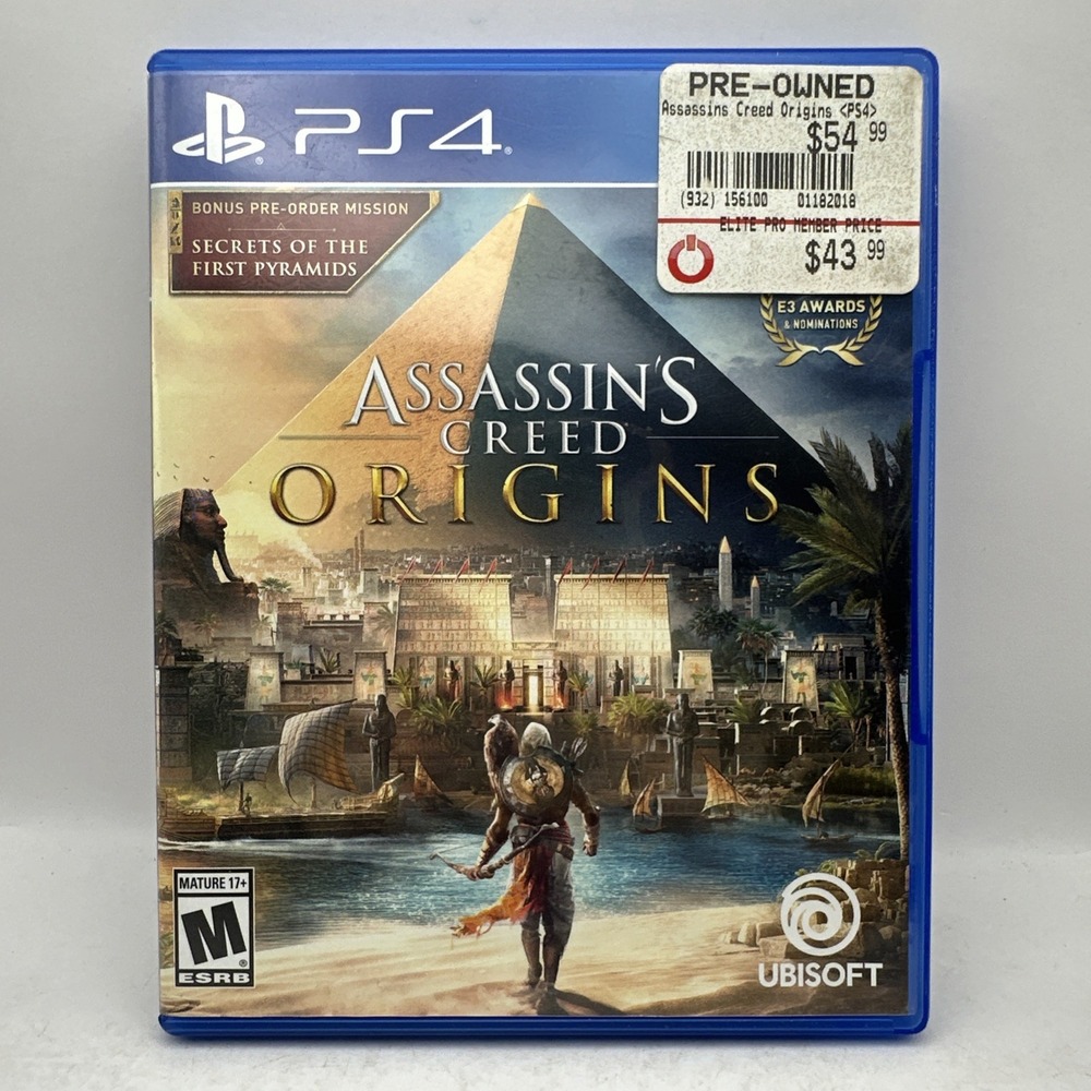 Assassin's Creed Origins Sony PlayStation 4 PS4 CIB Complete w Inserts VGC